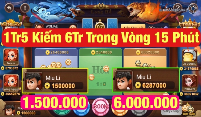 Cách chơi rồng hổ bất bại, thắng lớn tại Bong88